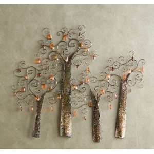  Jewel Orchard Wall Sculpture (Multicolored) (35.75H x 39 