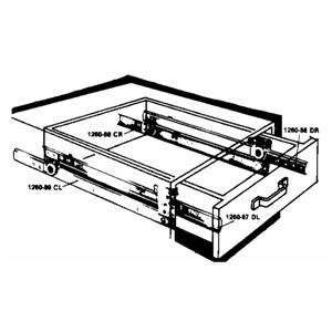  Knape & Vogt 1260P 22 Extension Drawer Slides: Patio, Lawn 