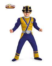 Toddler Muscle Gold Power Ranger Samurai Costume