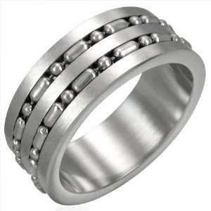 The Stainless Steel Jewellery Shop   Modern Stainless Steel Flat Ring 