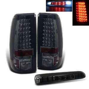   03 06 Silverado Sierra Smoked LED Tail Lights + LED Brake Automotive