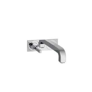  Wall Mounted Single Handle Faucet Set in Brushed