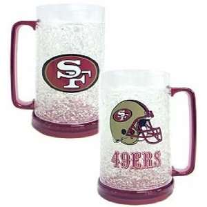  San Francisco 49ers Freezer Mug   Set of Two Crystal 