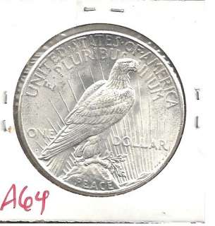 1923 S Peace Silver Dollar Choice Brilliant Uncirculated A64  