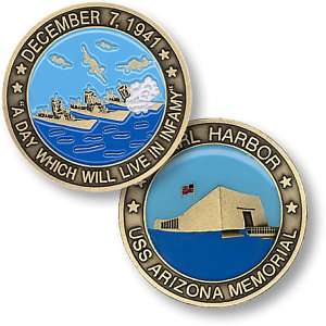 PEARL HARBOR WWII Dec 7, 1941 Military Challenge Coin S  