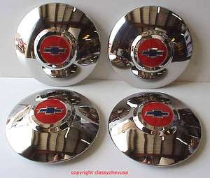 1949 Chevrolet Car Stainless Steel Hub Caps NEW 4 piece  