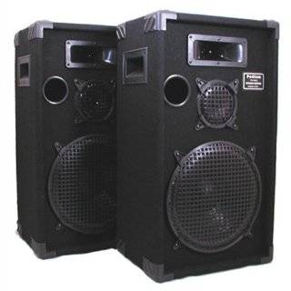 New Studio Speakers 12 Three Way Pro Audio Monitor Pair for PA DJ 