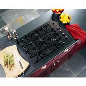   30 inch Gas Cooktop with 4 Sealed Burners  Black Appliances