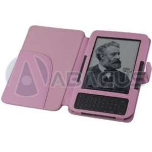PINK Kindle 3 Keyboard 3G WiFi PU Leather Folio Cover Case Stand 