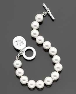 Lauren Ralph Lauren Bracelet, Glass Pearl Toggle (10 mm)