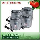 4x 8 inch 400cfm duct fan booster inline cool air