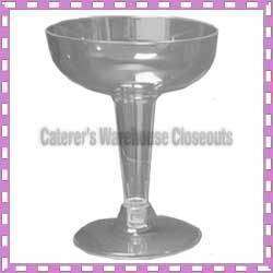 400 Clear Plastic Disposable Wine Glasses 4 Oz. NIB  