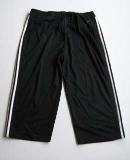 NWT Adidas Active Athletic Track Pants M L Tech Capri Cropped Black 