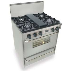   Pro Style All Gas Range with Open Burners   Natural Gas  Stainless