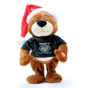  New York Jets NFL Animated Dancing Holiday Bear Sports 
