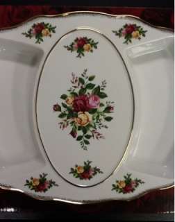 ROYAL ALBERT Old Country Roses Appetizer Tray New W/ BOX  