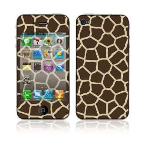   Apple iPhone 4 Skin Cover   Giraffe Print Cell Phones & Accessories