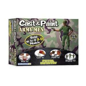  Cast and Paint Army Men Pistol Soldier Kit Toys & Games
