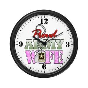  Wall Clock Proud Army Wife: Everything Else
