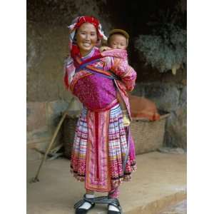  Portrait of a Miao Girl with Baby Carrier, Qiubei, Yunnan 