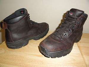Mens Brown Leather RED WING 6681 5 Safety/Hiker Steel Toe Boots Sz 