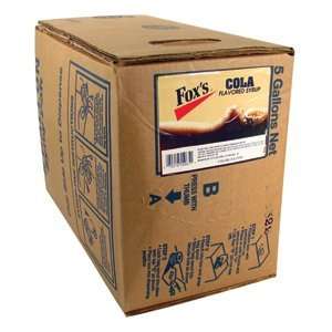 Foxs Bag In Box Cola Beverage / Soda Syrup 5 Gallon