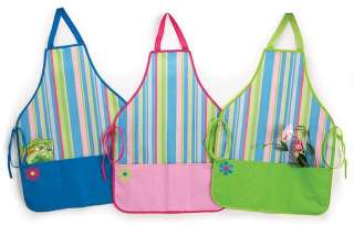 These aprons are available in Blue, Green, And Pink. Great for use in 