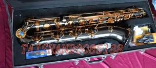 Prof Black Nickel plate Eb Baritone Sax Saxophone High F# Low A  