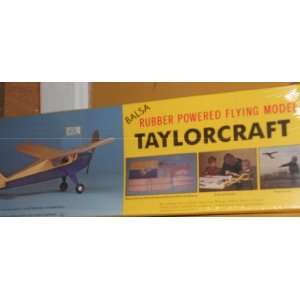  Balsa Rubber Powered Flying Model Taylorcraft Everything 
