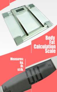 330 LB Digital Bath Bathroom Glass Weight Scale Body Fat Fitness LCD 