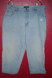 Bill Blass Easy fit 18w cotton crop jeans 22in inseam  