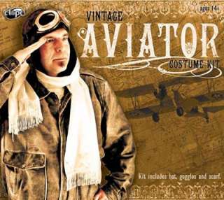 Aviator Costume kit Hat Goggles Scarf Aviator Cap new  