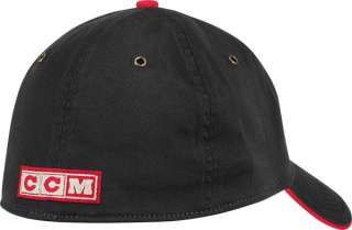 Chicago Blackhawks Black CCM Classics Slouch Flex Hat  