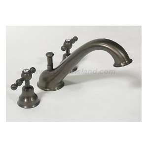 Rohl 3 Hole Deck Mounted Bathtub Filler with Ornate Metal 