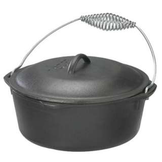 Lodge 5 qt. Cast Iron Covered Dutch Oven with Spiral Handle.Opens in a 