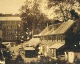 1858photo Garsides Mill, Wissahickon stone buildings,  