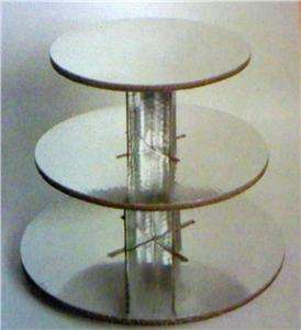   Tier Cup Cake Stand. Made of durable laminated 4 ply corrugated board