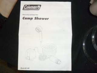 Coleman Battery Operated Camp Shower   in Original Box  