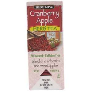Bigelow Tea, Cranberry Apple Herb Tea 28 / Box  Grocery 