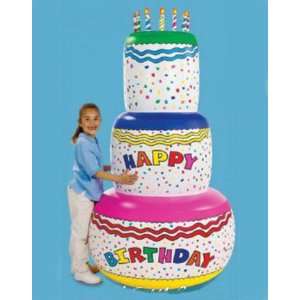  Jumbo Happy Birthday Inflatable Birthday Cake Party 