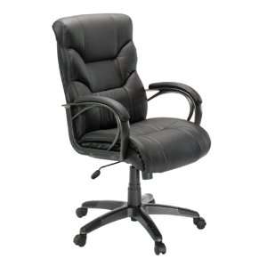  Black Leather Adjustable Managers Chair