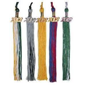  Red & Navy Blue Graduation Tassel with Gold 2012 Year 