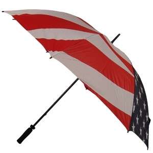 Fiberglass USA Stars American Flag Golf Umbrella  