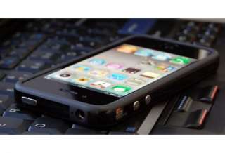 NEW Black TPU Rubber Plastic Bumper Case Cover with Metal Buttons 