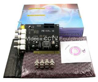 4Ch H.264 D1 Display Network Security CCTV PCI DVR Card  