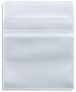 2000 Pak CLEAR PLASTIC POLY (CPP) CD Sleeves, With Resealable Flap 