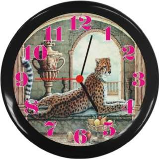 New Royal Cheetah Black Decor Wall Clock  