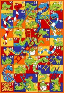 children s area rug kids ladders and snakes numbers 5x7 area rug