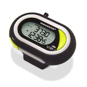   VIA PanicAlarm Pedometer with Calorie Counter, Watch, and Chronograph