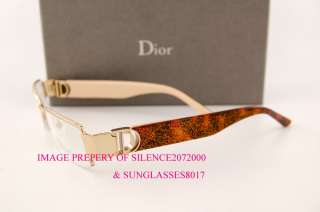 New Christian Dior CD Eyeglasses Frames 3703 ATI GOLD  
